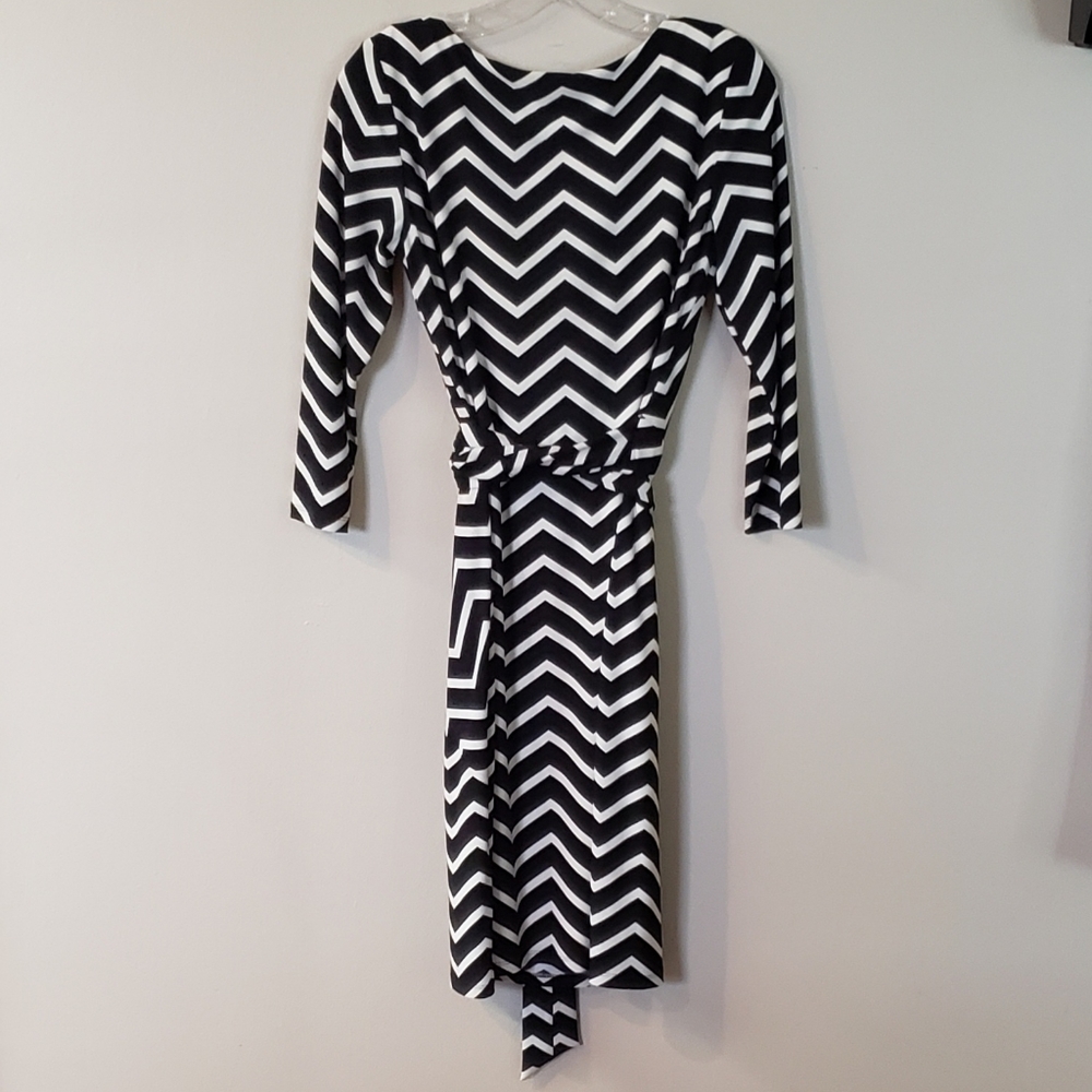 Lauren Ralph Lauren Chevron Dress Size 8